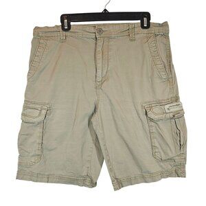 Unionbay Mens Cargo Shorts Khaki Size 34 Casual hiking gorpcore work vacation